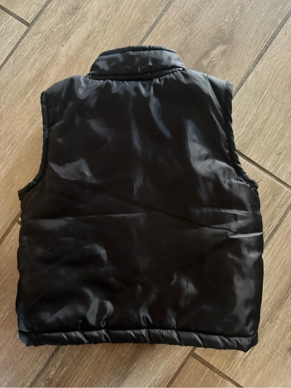 Kids Black Puffer Vest - Lightweight Layering
